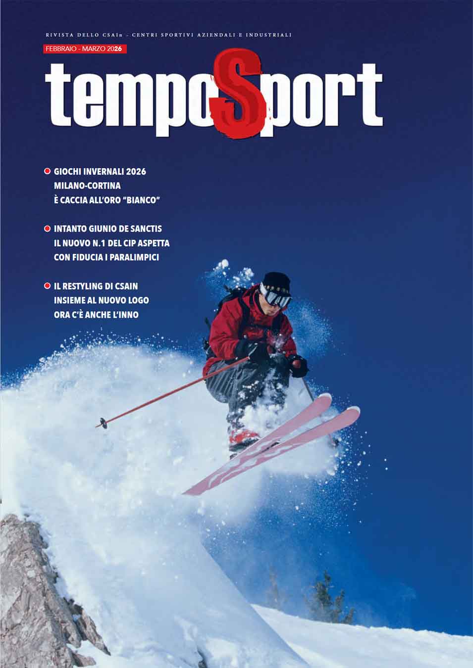 CSAIN - Centri Sportivi Aziendali e Industriali - TEMPO SPORT FEBBRAIO MARZO 2026